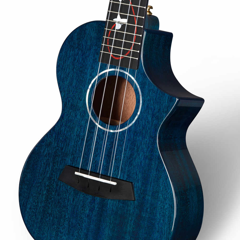 Enya EUT-M6 Blue All Solid Mahogany Tenor Ukulele