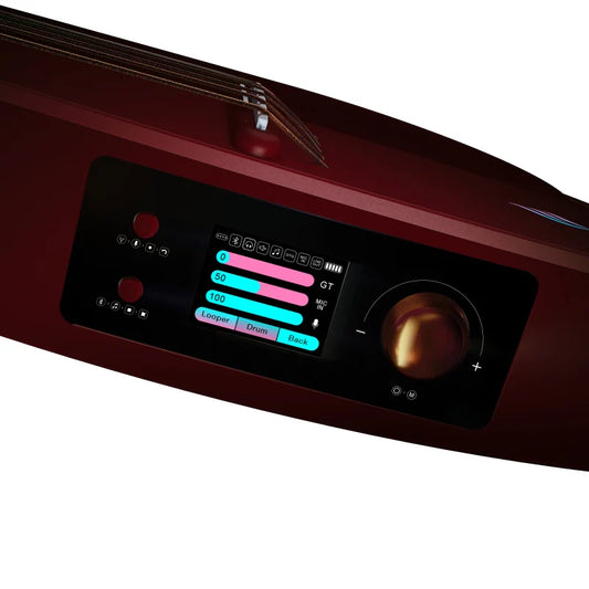 Enya NexG2N Smart Electric, Classical Guitar in Red