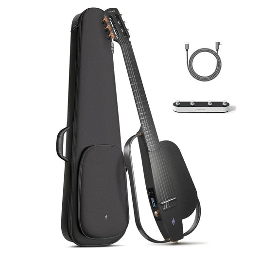 Enya NexG2N Smart Electric, Classical Guitar in Black