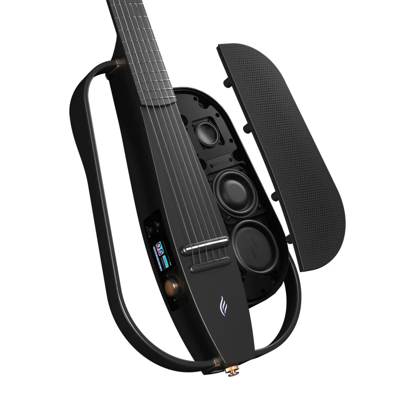 Enya NexG2N Smart Electric, Classical Guitar in Black