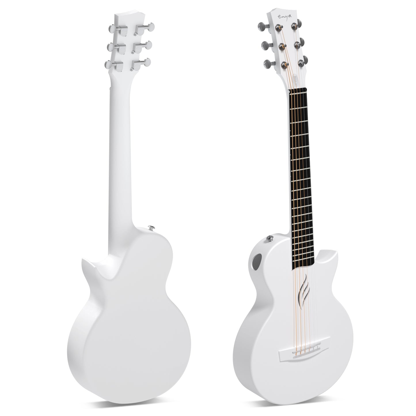 Enya Nova Go Mini White Acoustic Guitar
