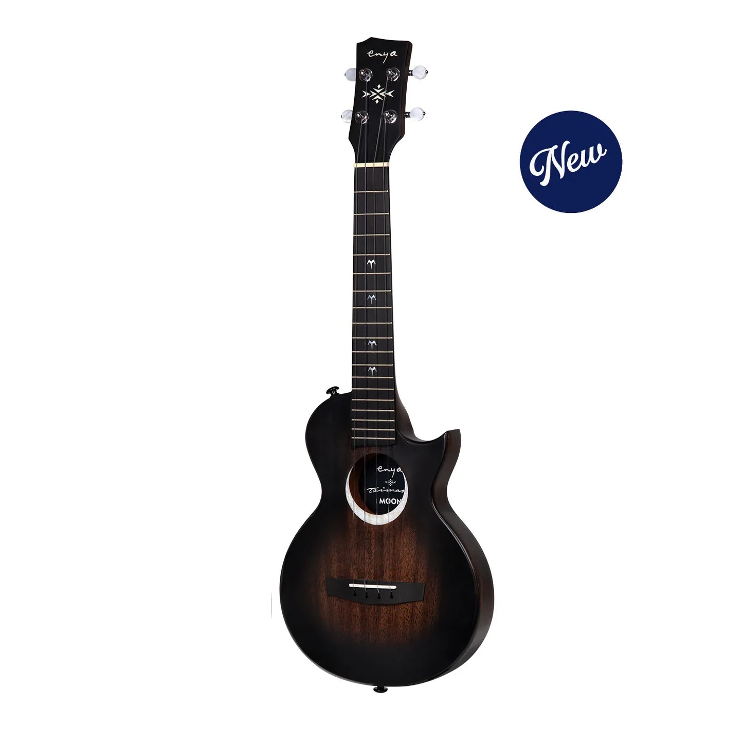 Enya Moon - Taimane Signature Black Tenor Electro-Acoustic Ukulele