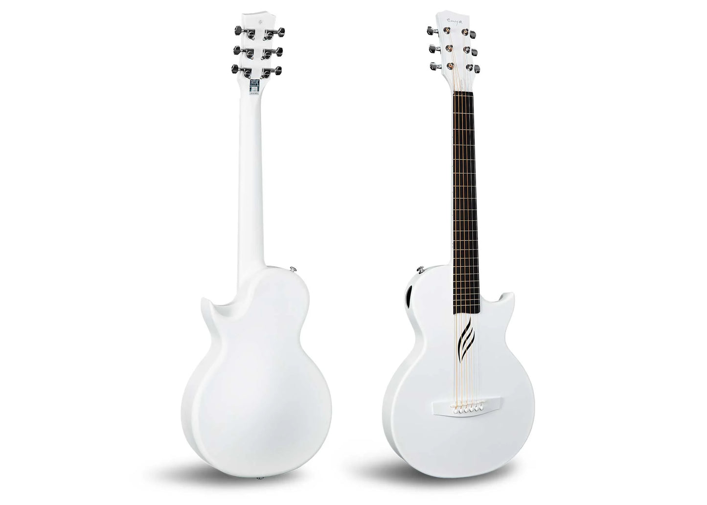 Enya Nova Go Carbon Fibre Guitar in White