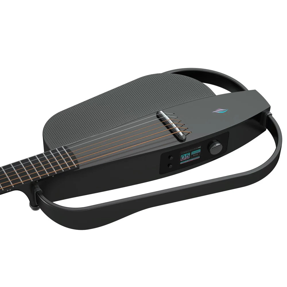 Enya NexG2N Smart Electric, Classical Guitar in Black