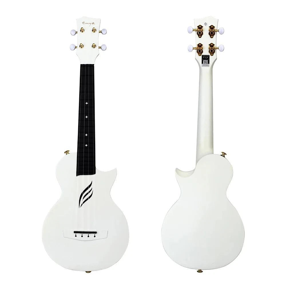 Enya Nova U White, Carbon Fibre, Concert Ukulele