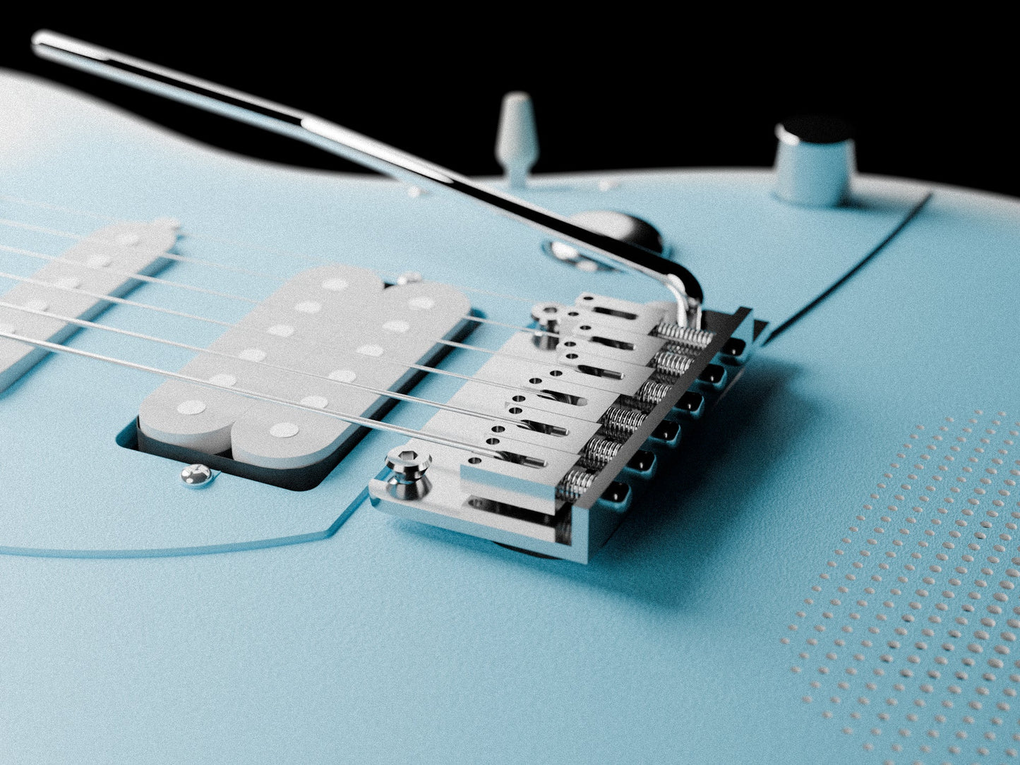 Enya Inspire Electric Smart Guitar in Light Blue