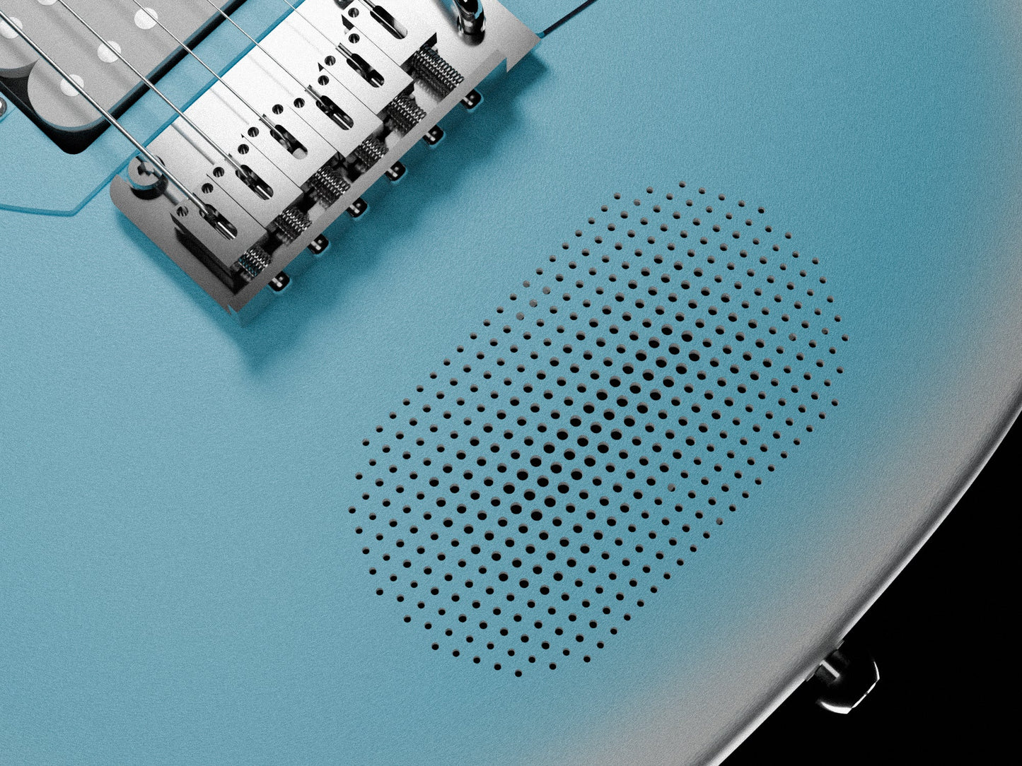 Enya Inspire Electric Smart Guitar in Light Blue