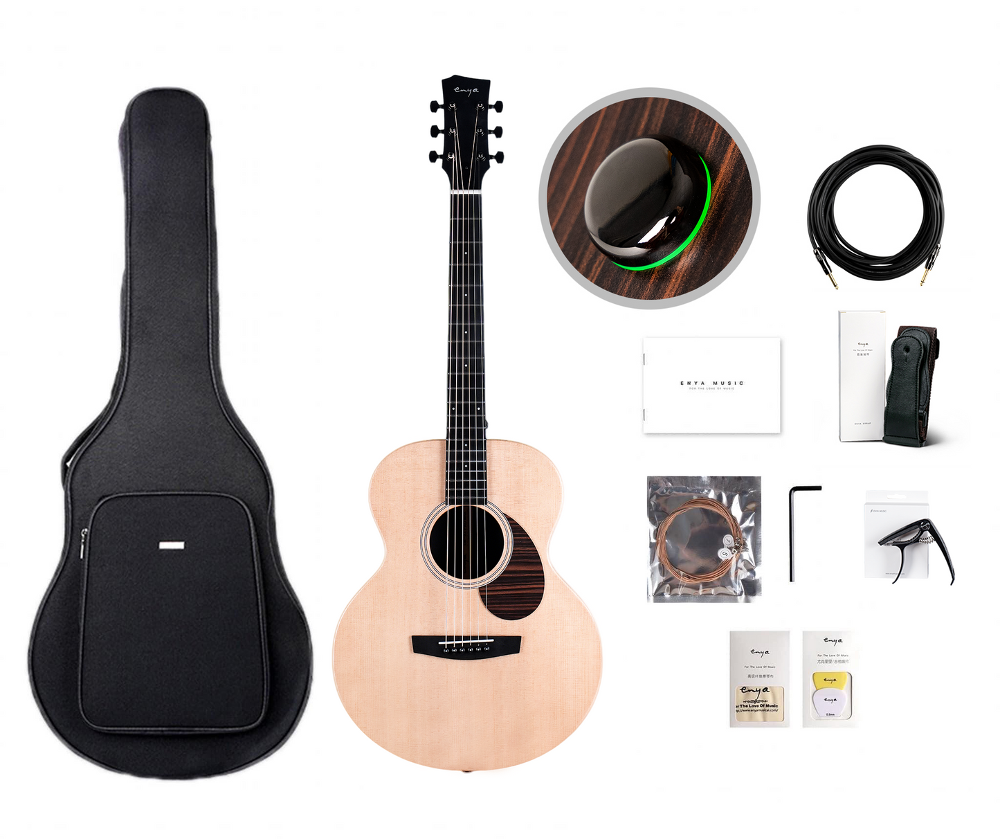 Enya EA X1 Pro Max SP1 Electro-Acoustic Guitar – 41”