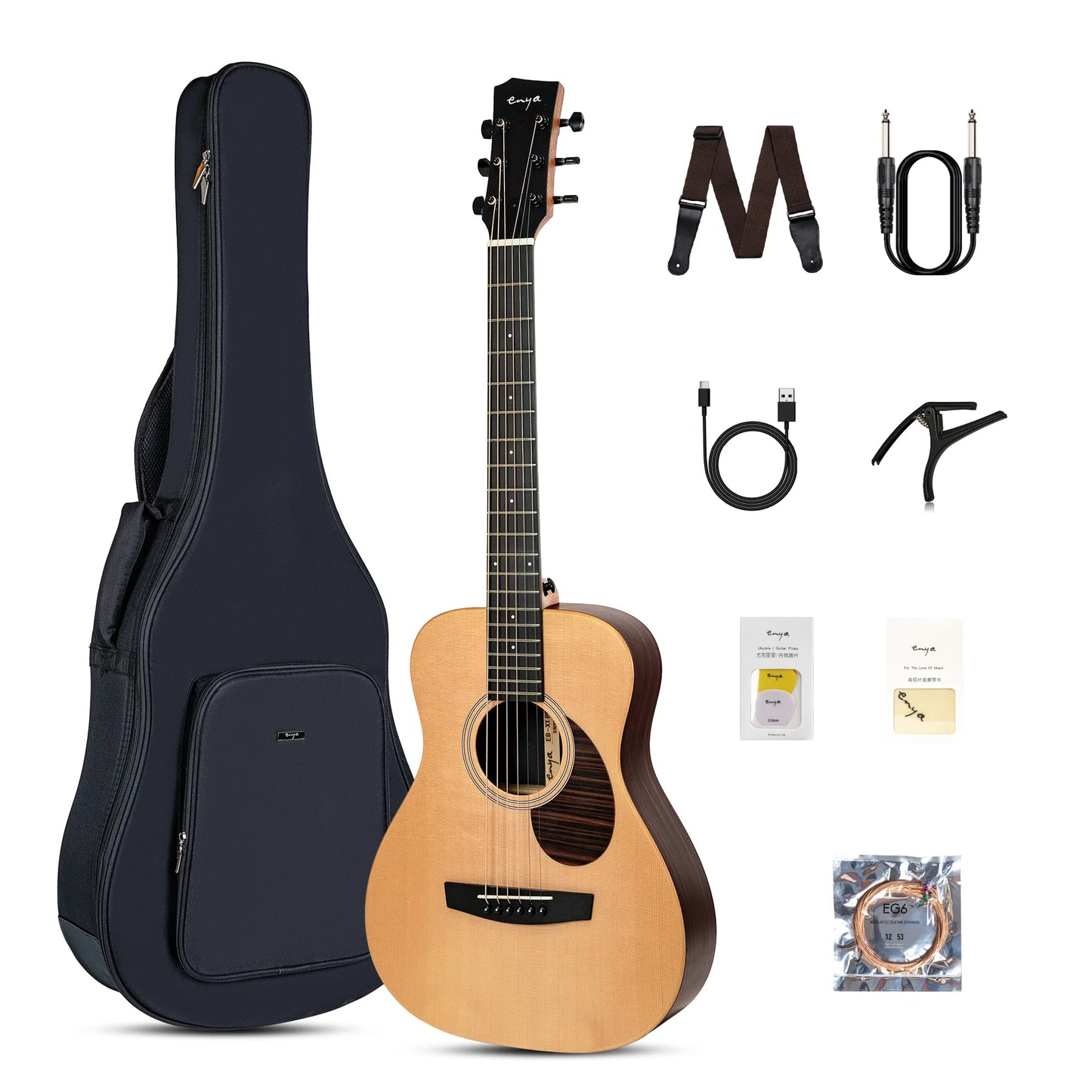 Enya EB-X1 Pro Max SP1 Electro-Acoustic Guitar