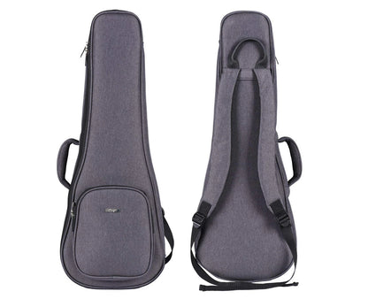 EUT-M6 BK All Solid Mahogany Tenor Ukulele with Bag and Accessories (Black)