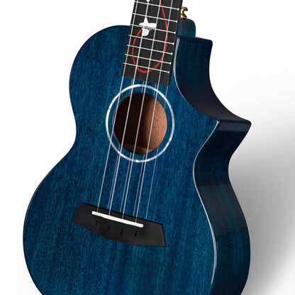 Enya EUT-M6 Blue All Solid Mahogany Tenor Ukulele