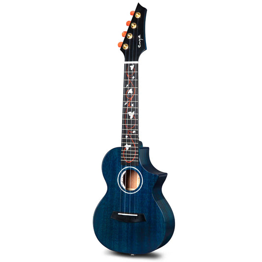 Enya EUC-M6 Blue All Solid Mahogany Concert Ukulele