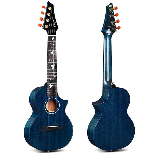 Enya EUC-M6 Blue All Solid Mahogany Concert Ukulele