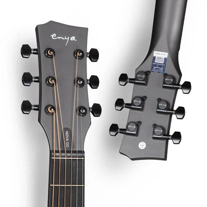 Enya Nova Go Carbon Fibre Travel Guitar in Black