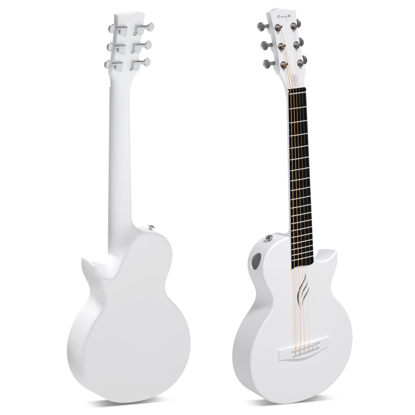 Enya Nova Go miniアコースティックギター ホワイト Enya Nova Go Mini White Acoustic Guitar – Enya Music UK