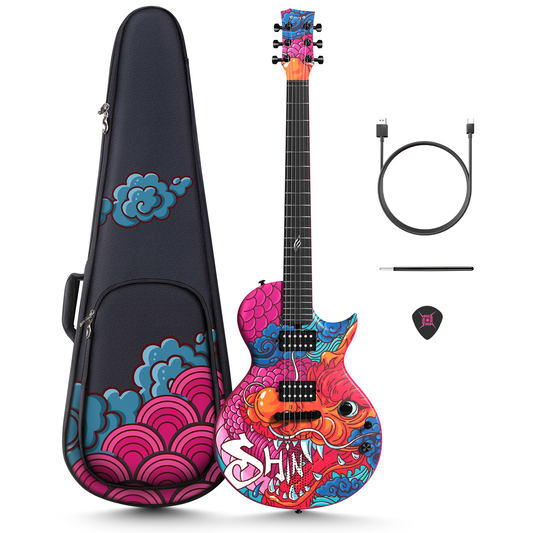 Enya Nova Go Sonic, Custom Dragon Electric Guitar