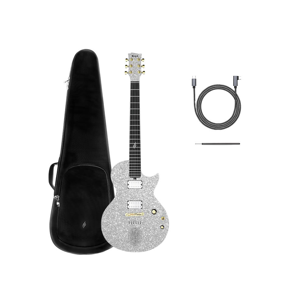 Enya Nova Go Sonic Blink Silver Electric Guitar | Enya Music UK