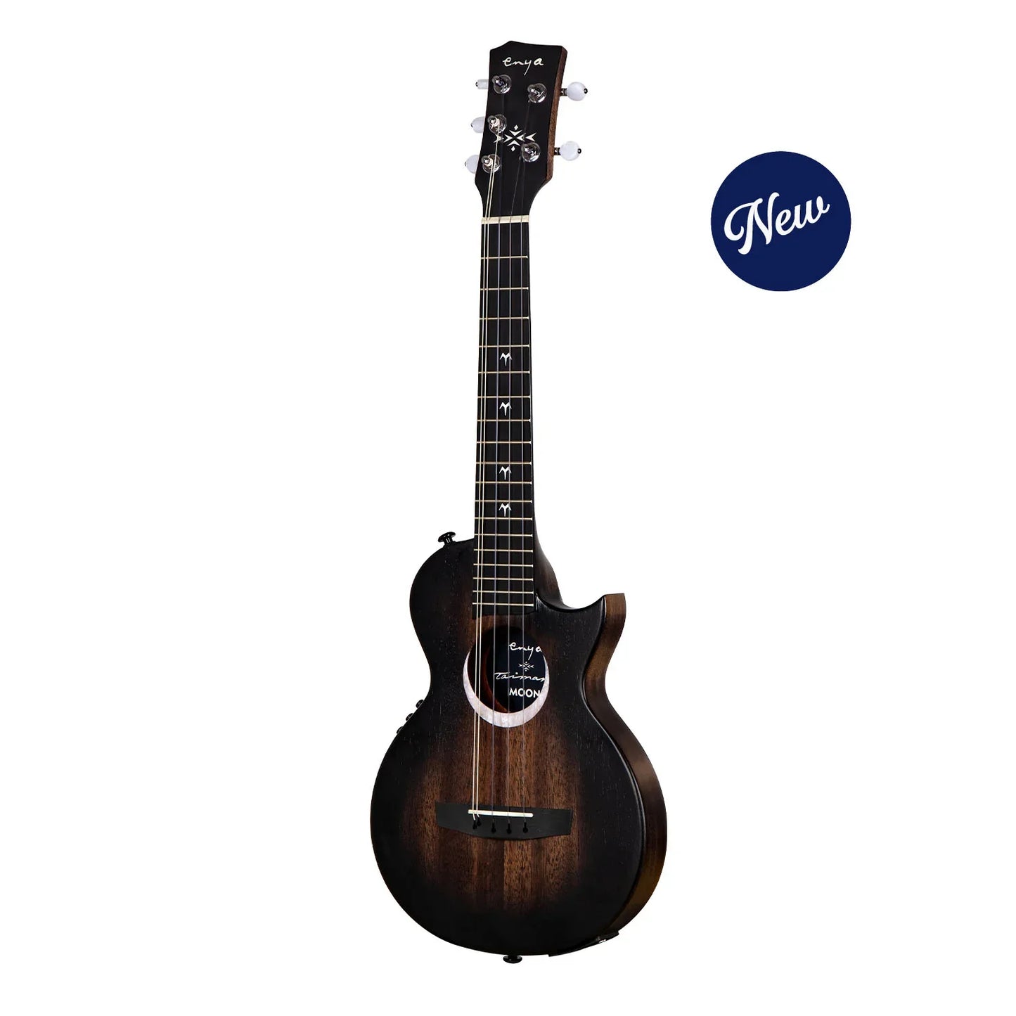Enya Moon 5-String - Taimane Signature Black Electro-Acoustic Tenor Ukulele