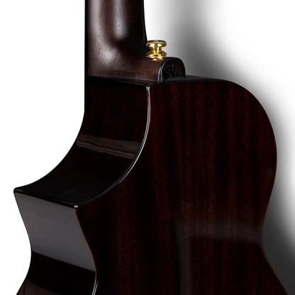 EUT-M6 BK All Solid Mahogany Tenor Ukulele with Bag and Accessories (Black)