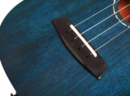 Enya EUC-25D Blue Solid Top Concert Ukulele - Enya Music UK