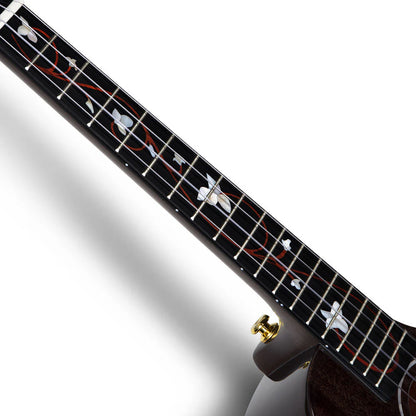EUT-M6 BK All Solid Mahogany Tenor Ukulele with Bag and Accessories (Black)