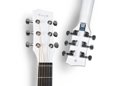 Enya Nova Go Carbon Fibre Guitar in White