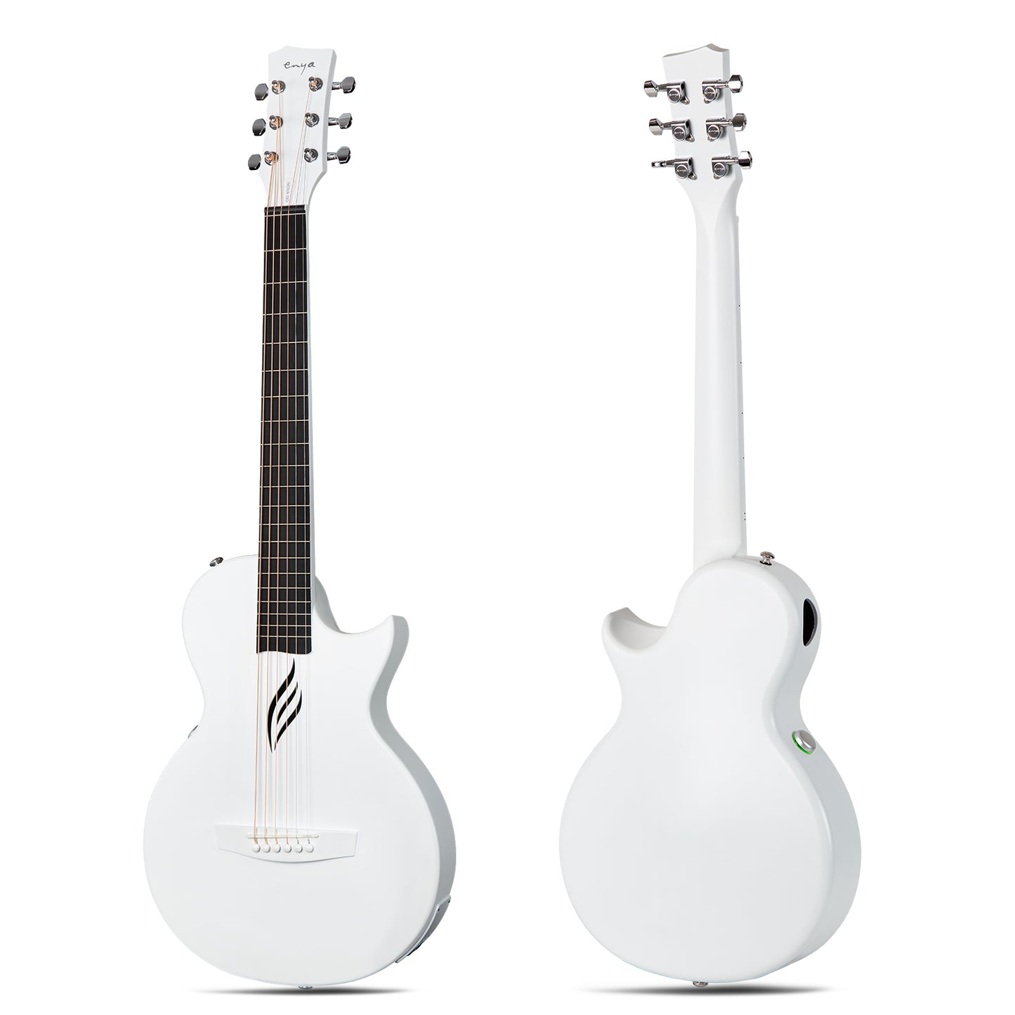 Enya Nova Go SP1 White Carbon Fibre Electro-Acoustic Guitar