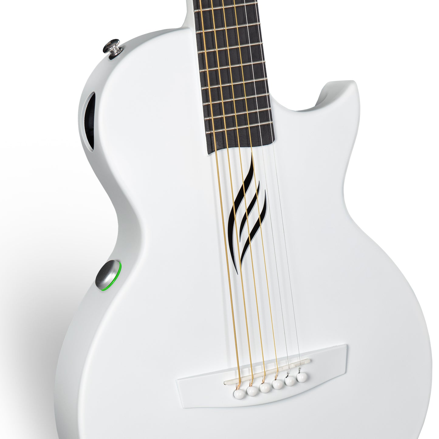 Nova Go SP1 White Carbon Fibre Electro-Acoustic Guitar