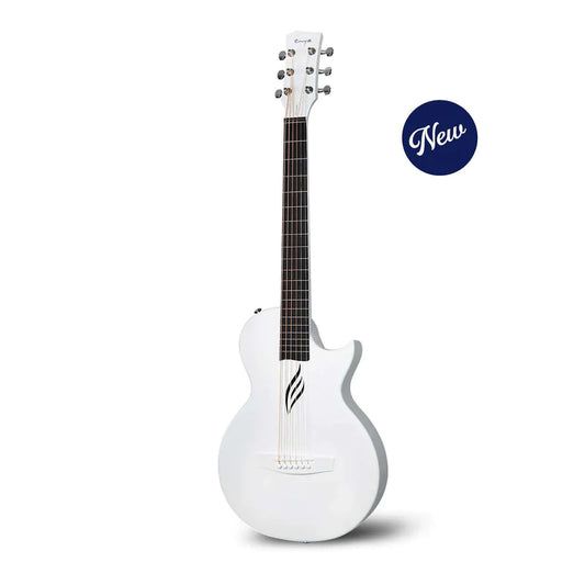 Enya Nova Go Carbon Fibre Guitar in White